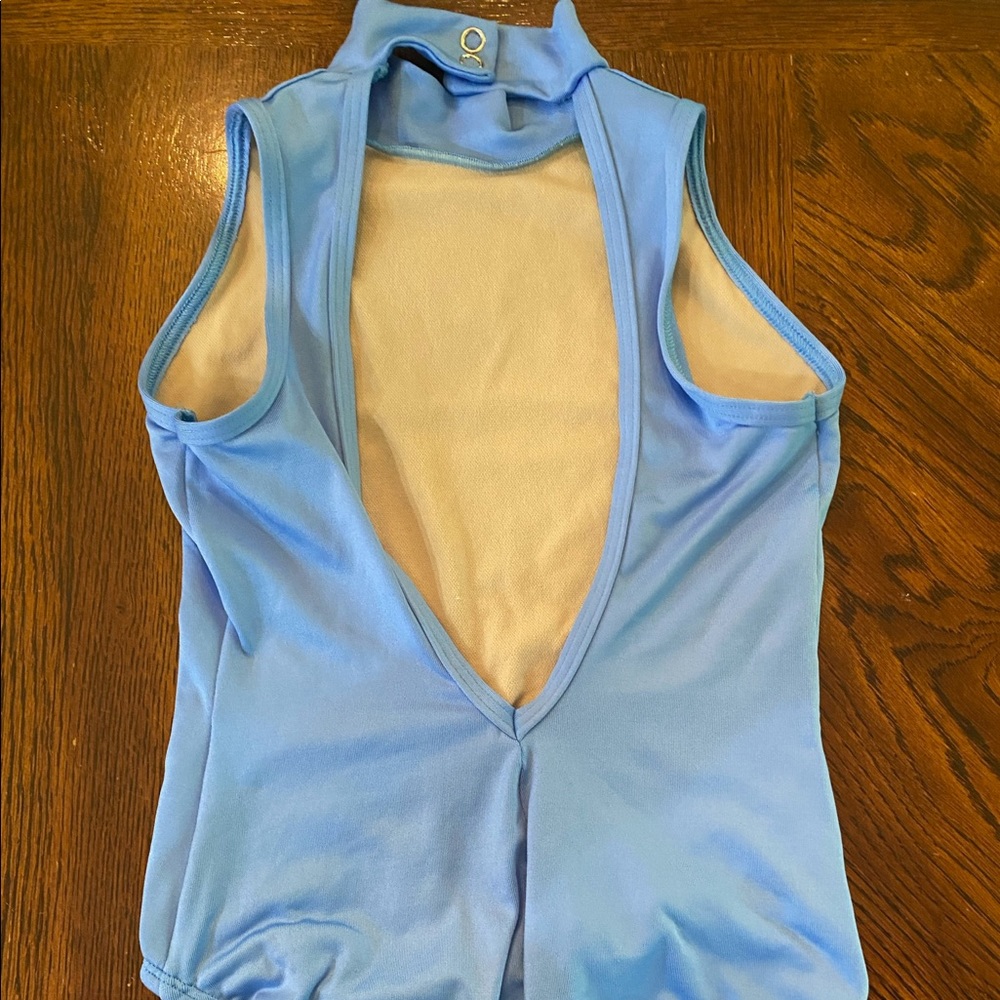 BLUE HIGH NECK LEOTARD FOR SALE!!! 💙🩰